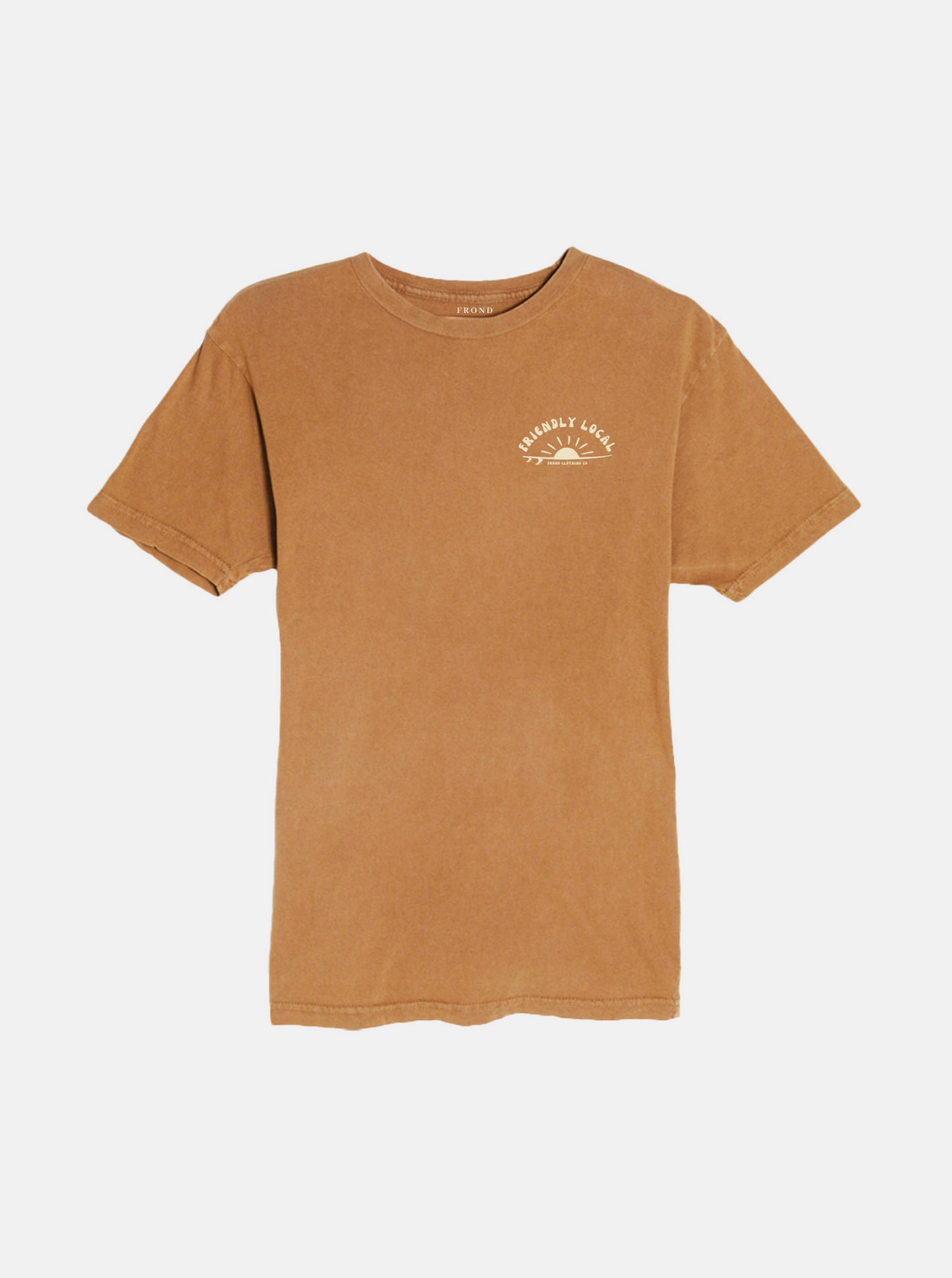 Friendly Local Unisex Tee, Vintage Camel