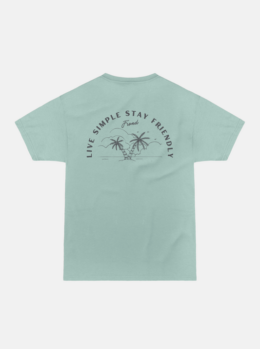 Live Simple Stay Friendly Unisex Tee, Seafoam