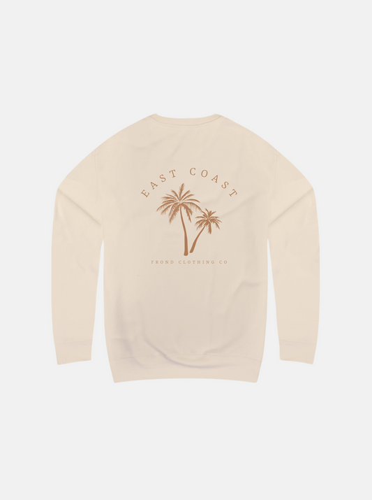 East Coast Unisex Sweatshirt, Bone