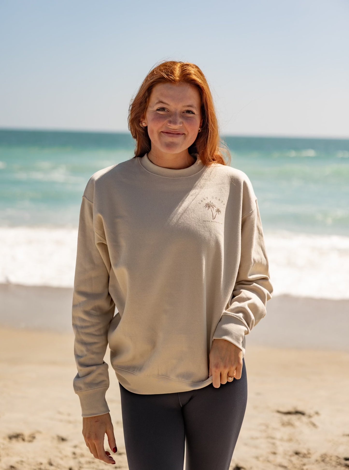 East Coast Unisex Sweatshirt, Bone
