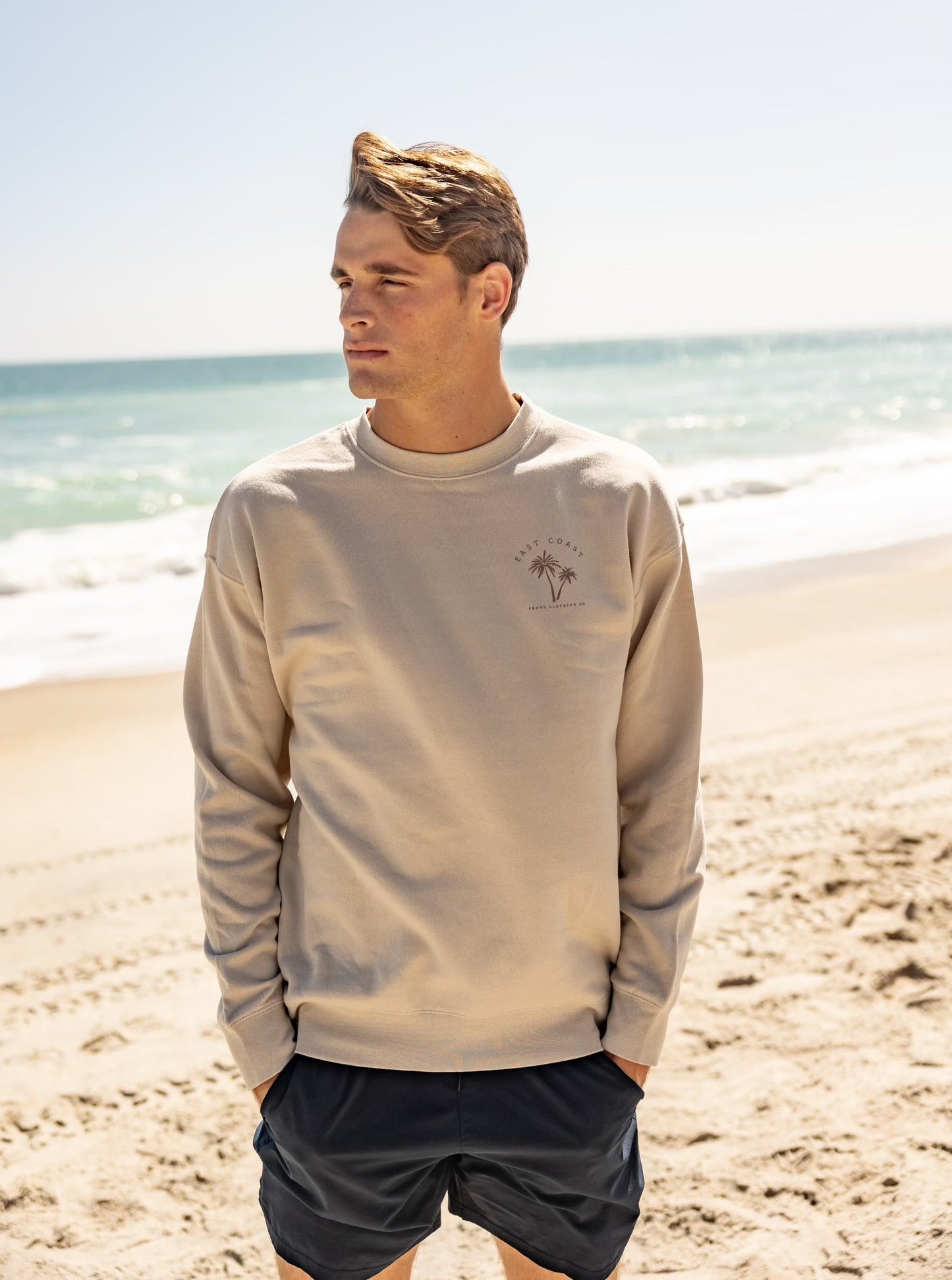 East Coast Unisex Sweatshirt, Bone