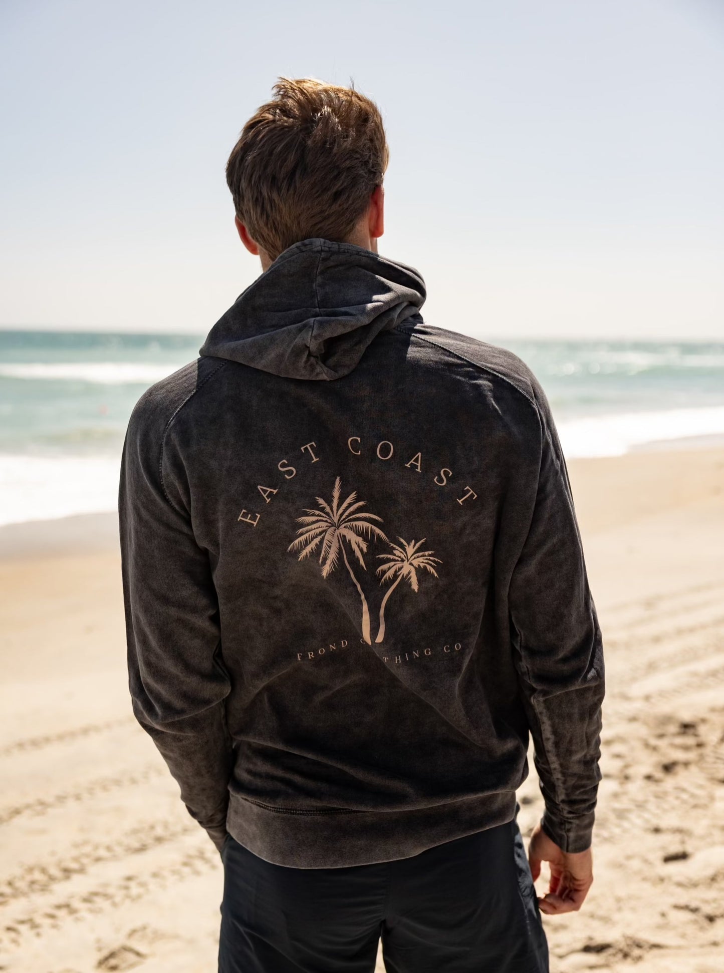 East Coast Unisex Hoodie, Vintage Black