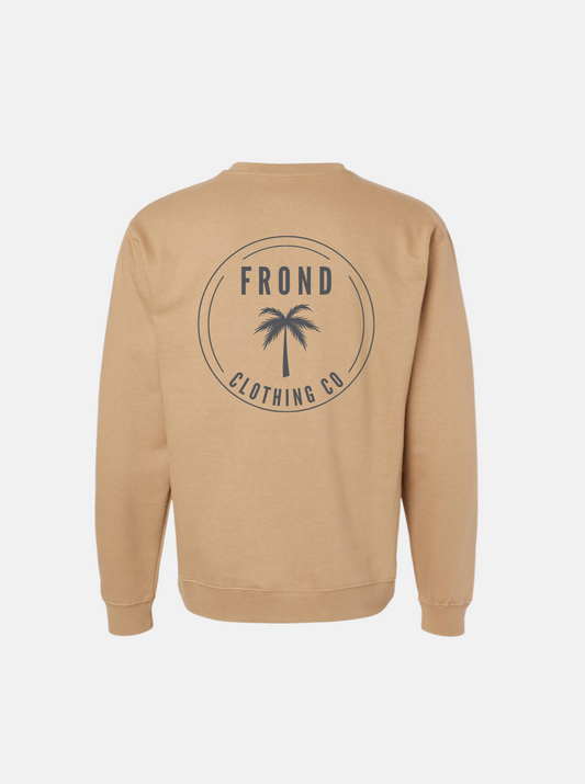 Frond Adult Unisex Sweatshirt, Sandstone