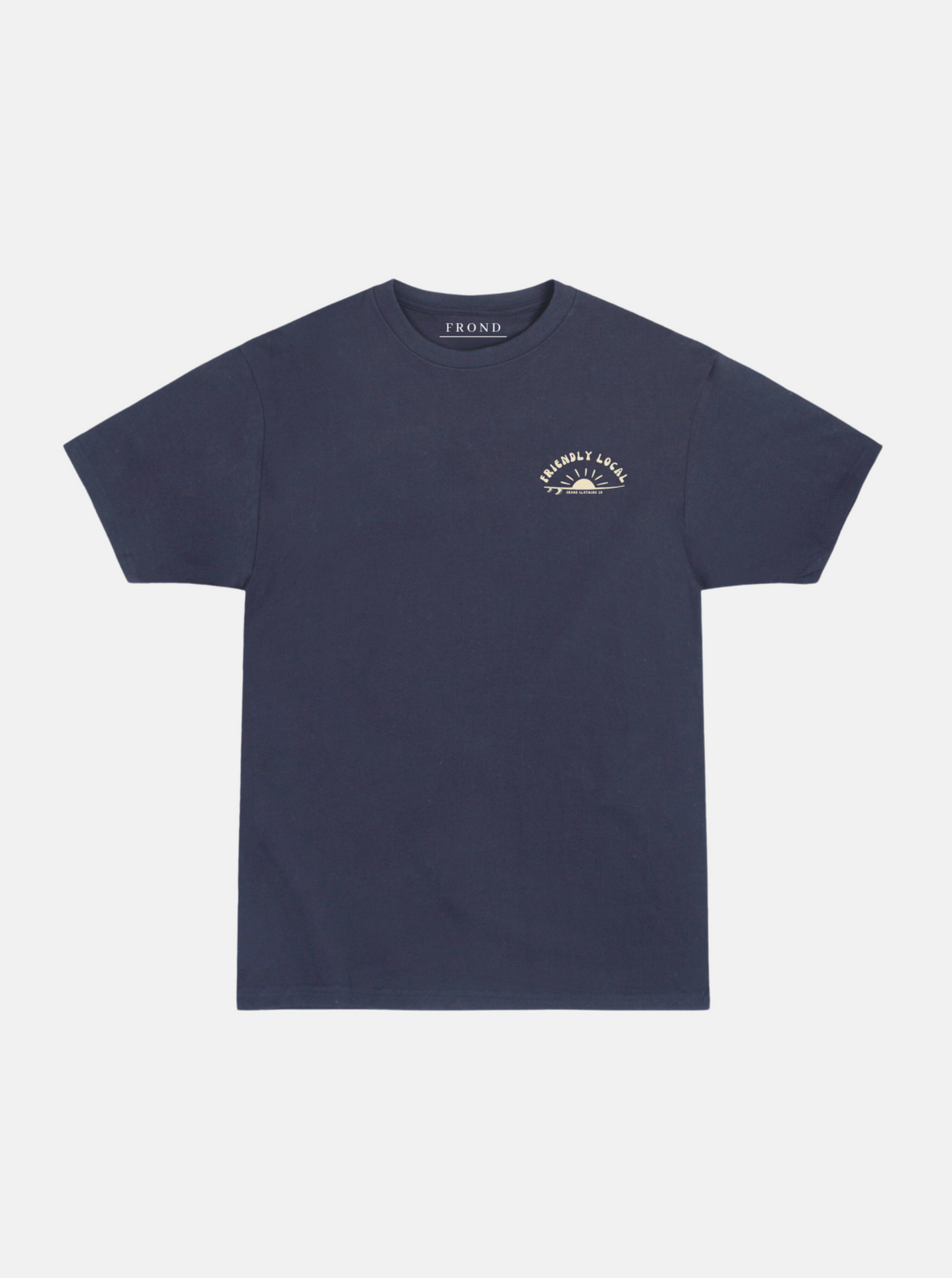 Friendly Local Unisex Tee, Harbor Blue