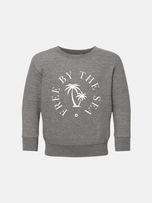 Free By The Sea Toddler Sweatshirt, Granite