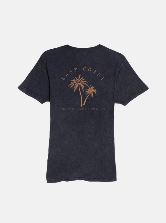 East Coast Palms Unisex Tee, Vintage Black