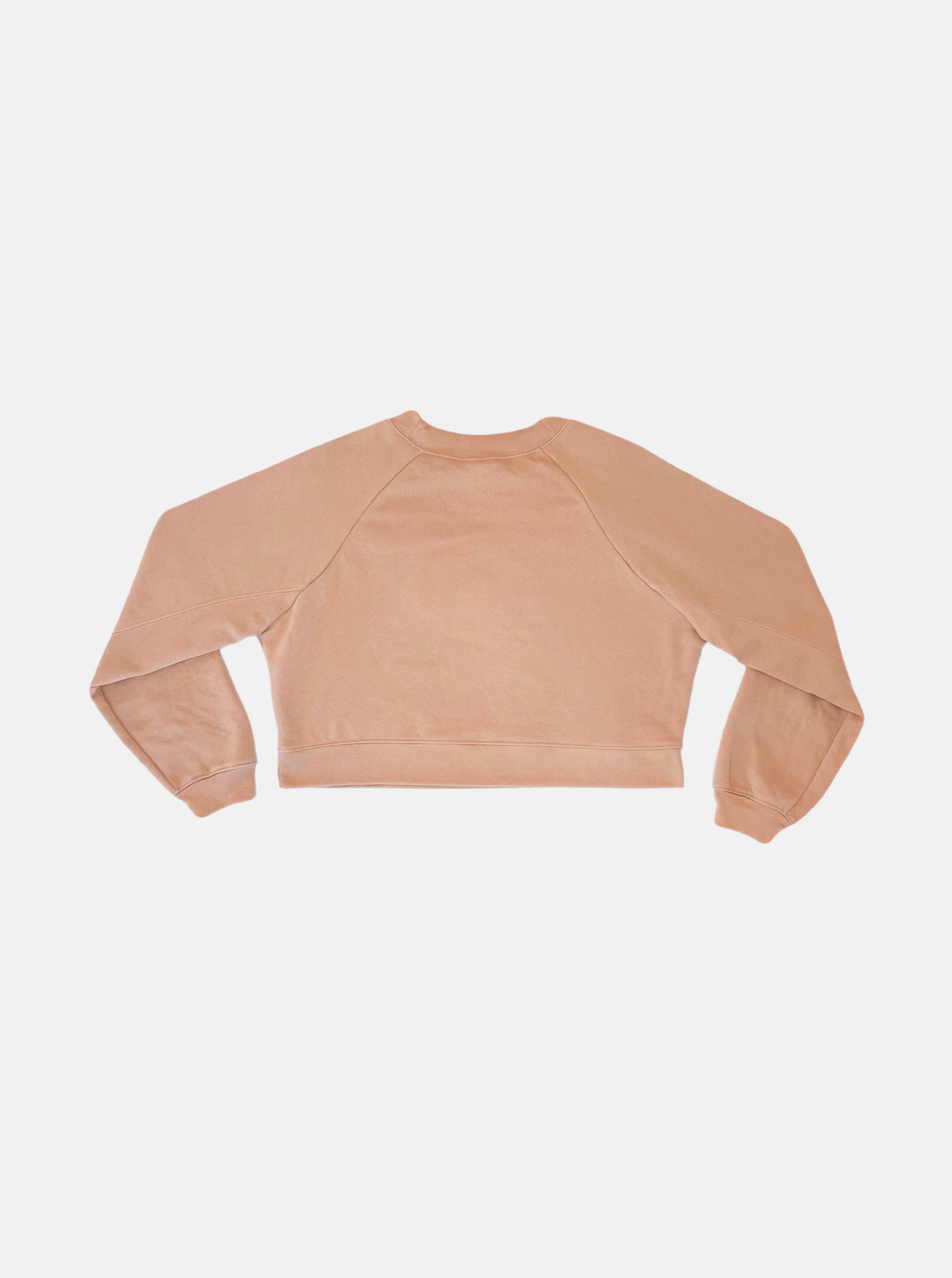 Sun Rays Women’s Crop Sweatshirt, Sand Dune