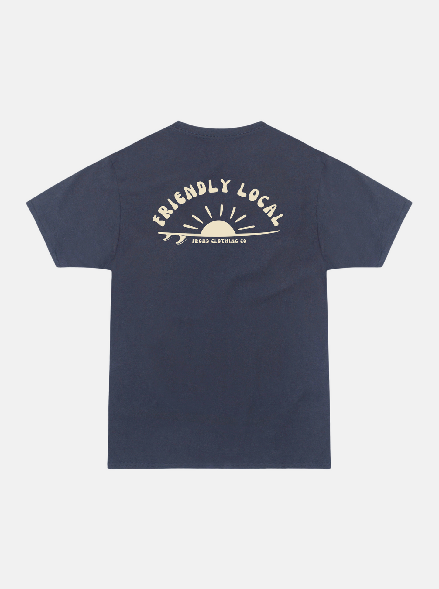 Friendly Local Unisex Tee, Harbor Blue