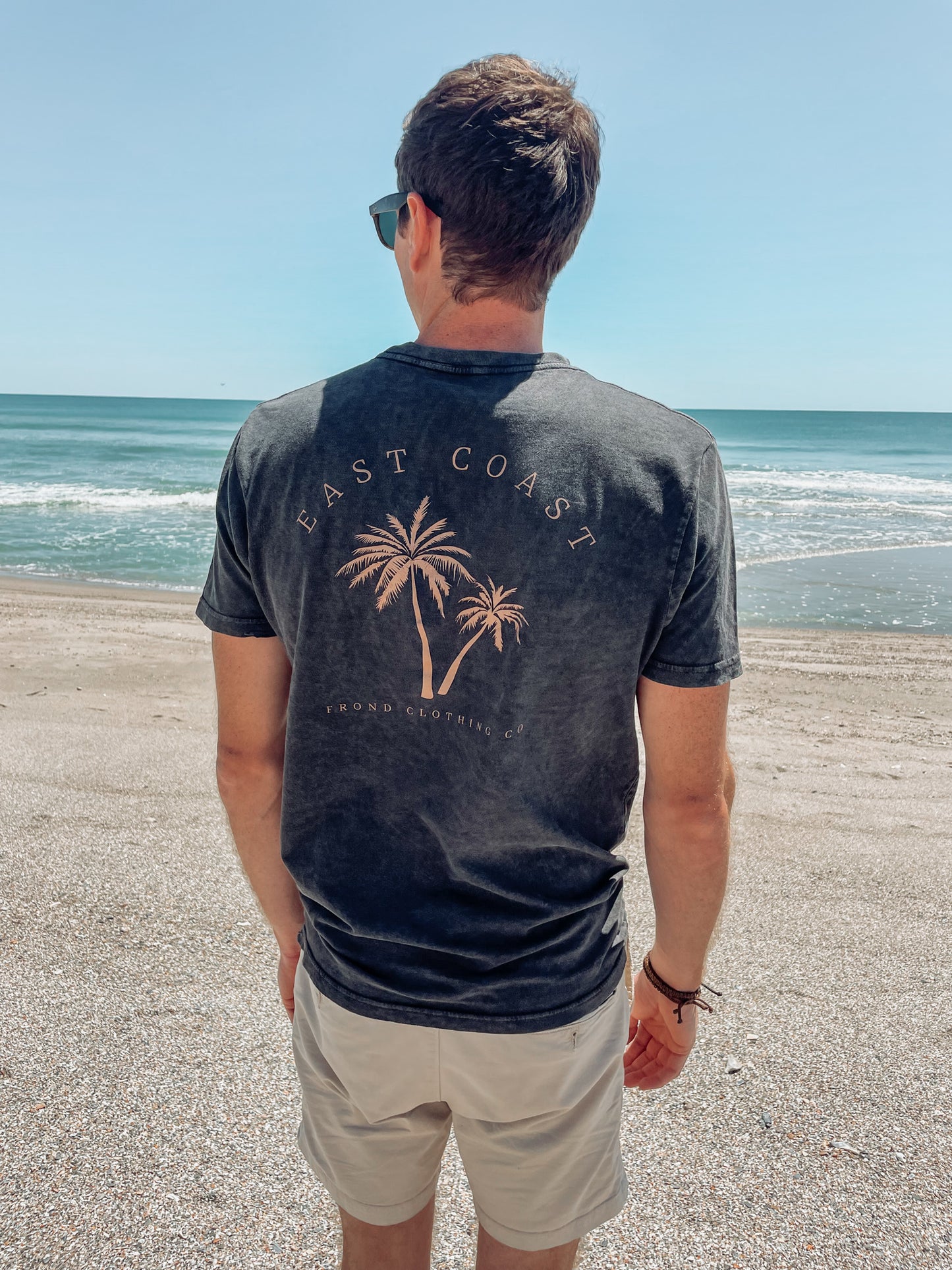 East Coast Palms Unisex Tee, Vintage Black