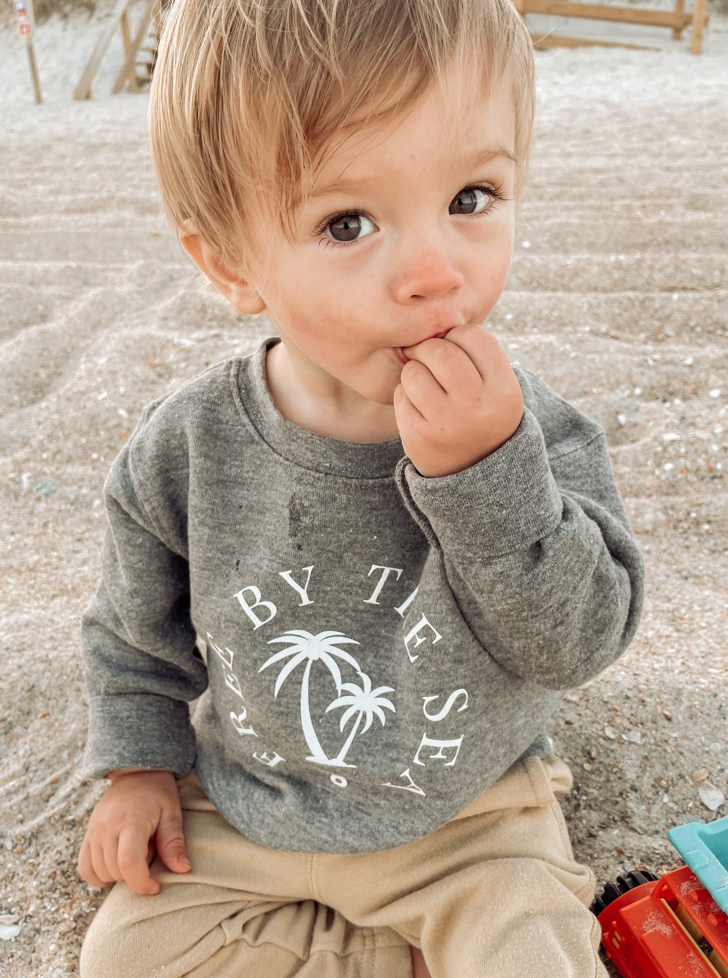 Free By The Sea Toddler Sweatshirt | Frond Clothing Co