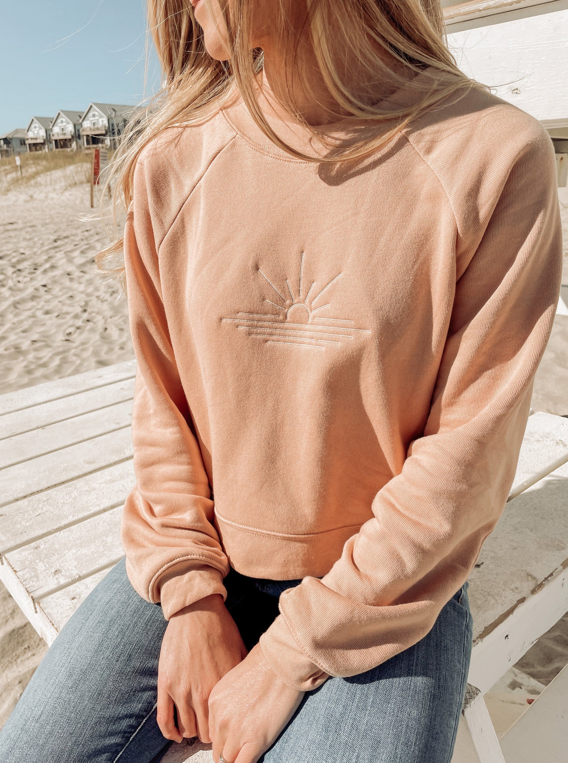 Sun Rays Cropped Sweatshirt | Frond Clothing Co
