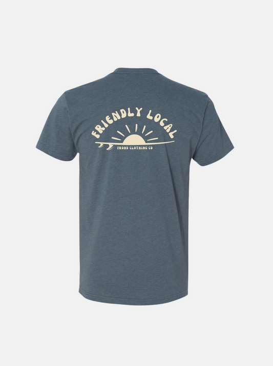 Friendly Local Unisex Tee, Indigo