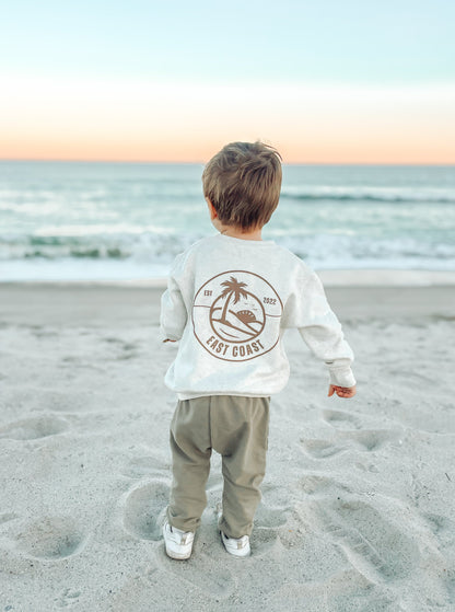 East Coast Sunset Toddler Sweatshirt