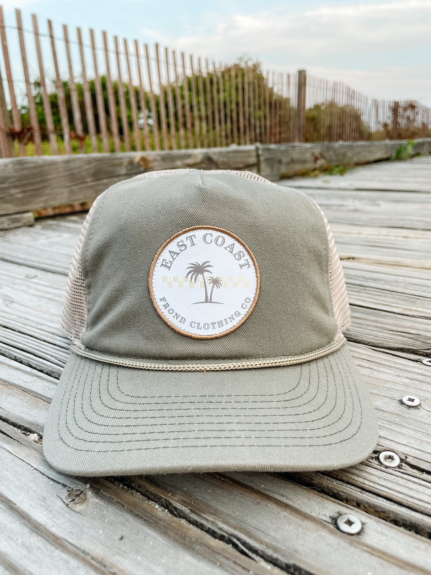 East Coast Trucker Hat, Sage – Frond Clothing Co